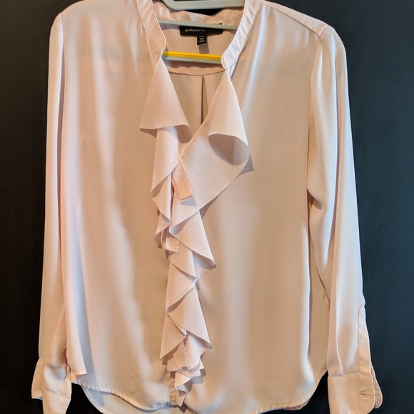 Banana Republic Ruffle Ribbon Blouse - Picture 2 of 3